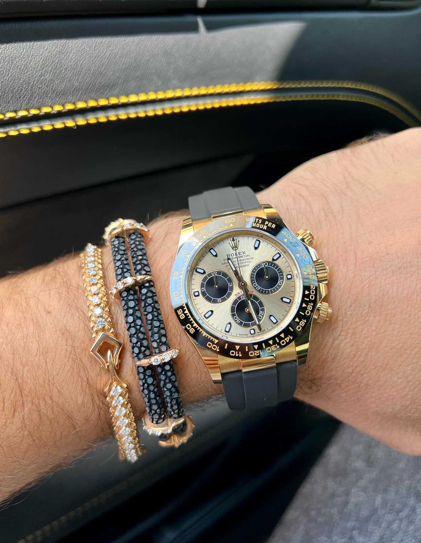 rolex daytona 4130 злато/каучук