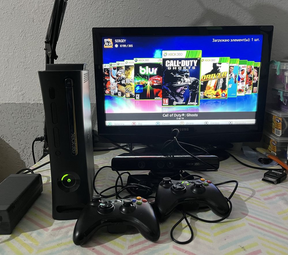 Xbox360 120gb Freeboot +Kinect
