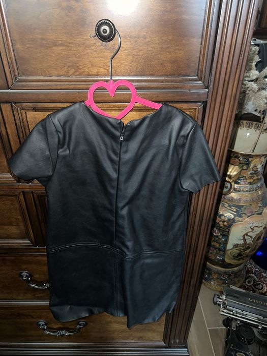 Rochie zara 7 ani imitatie piele