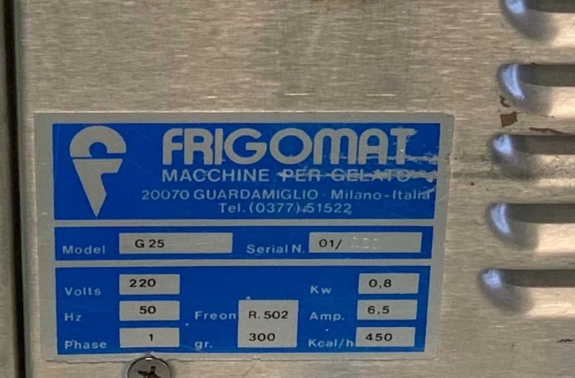 Frigomat G25 mașina de preparat înghețată artizanala ice cream maker