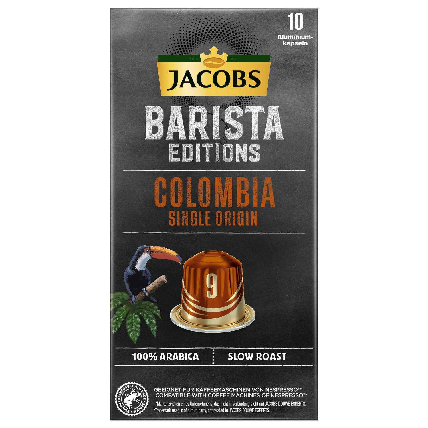 Jacobs Barista Editions Colombia - 10бр. Nespresso® съвместими капсули