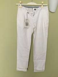 Нов снежно бял памучен панталон S размер