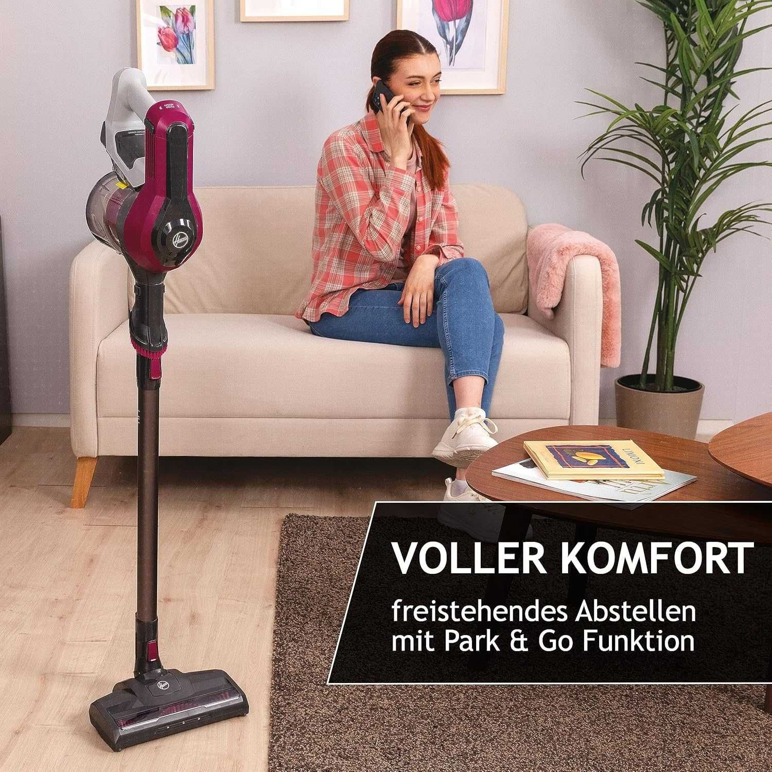 Вертикална прахосмукачка Hoover HF1 (HF110P) до 30 минути работа