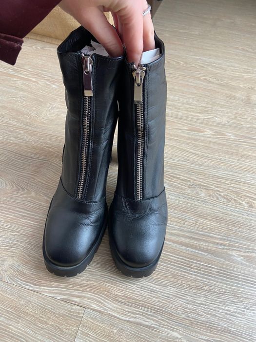 Боти Zara кожа размер 37