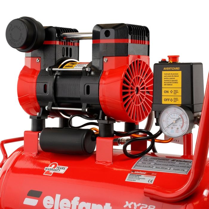 Compresor aer 24L ,900W , 8 bar ,150l/min ,  XY2824 , Elefant 12385