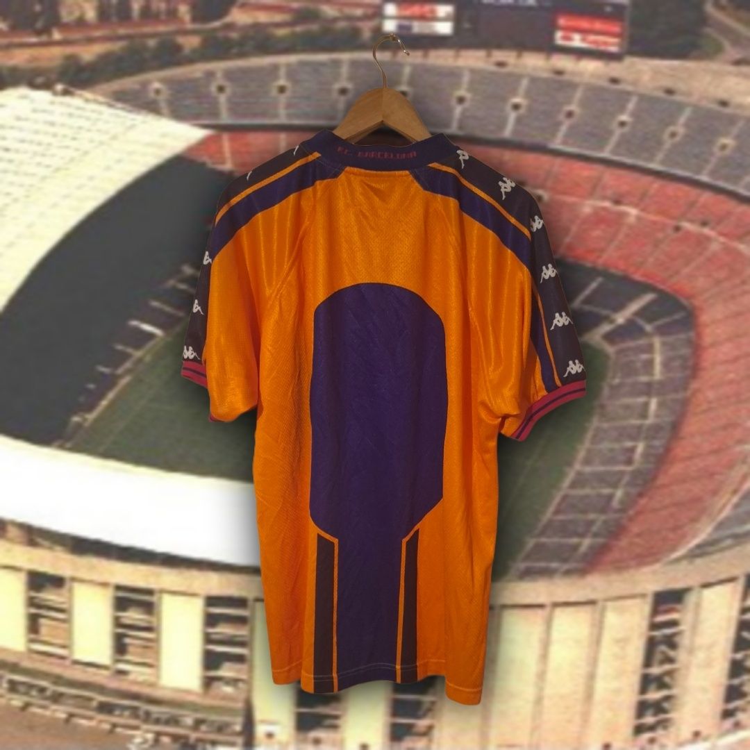 Tricou retro FC Barcelona 1997/98 Kappa mărimea XL
