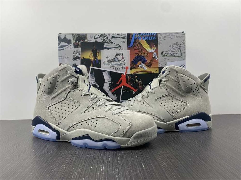 Нови мъжки маратонки Nike Air Jordan 6 Retro ‘Georgetown’ grey