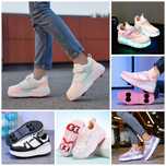 Детски маратонки с колелца, обувки  обувки с колелца, Heelys, Светещи