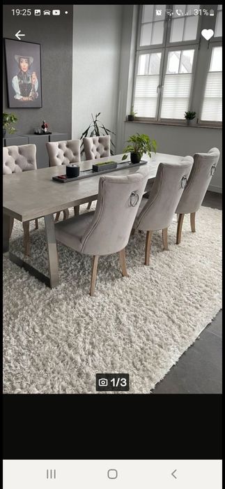 Masa cu 6 scaune  foarte stabila