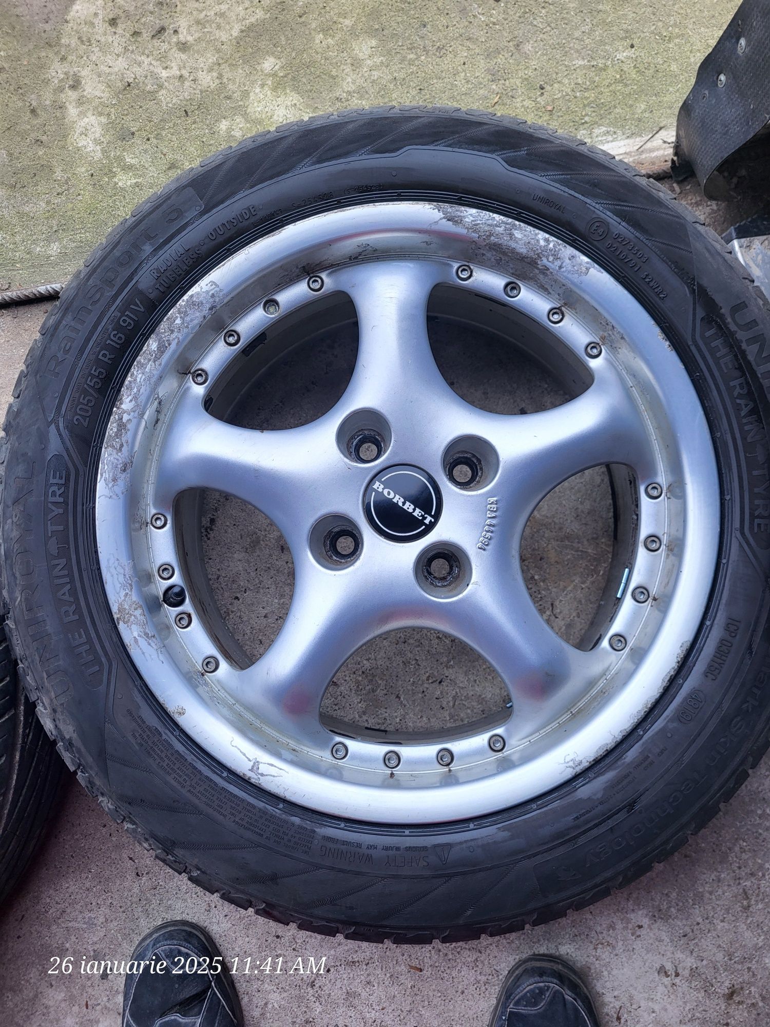 Jante 4x108 R16 borbet plus Anvelope