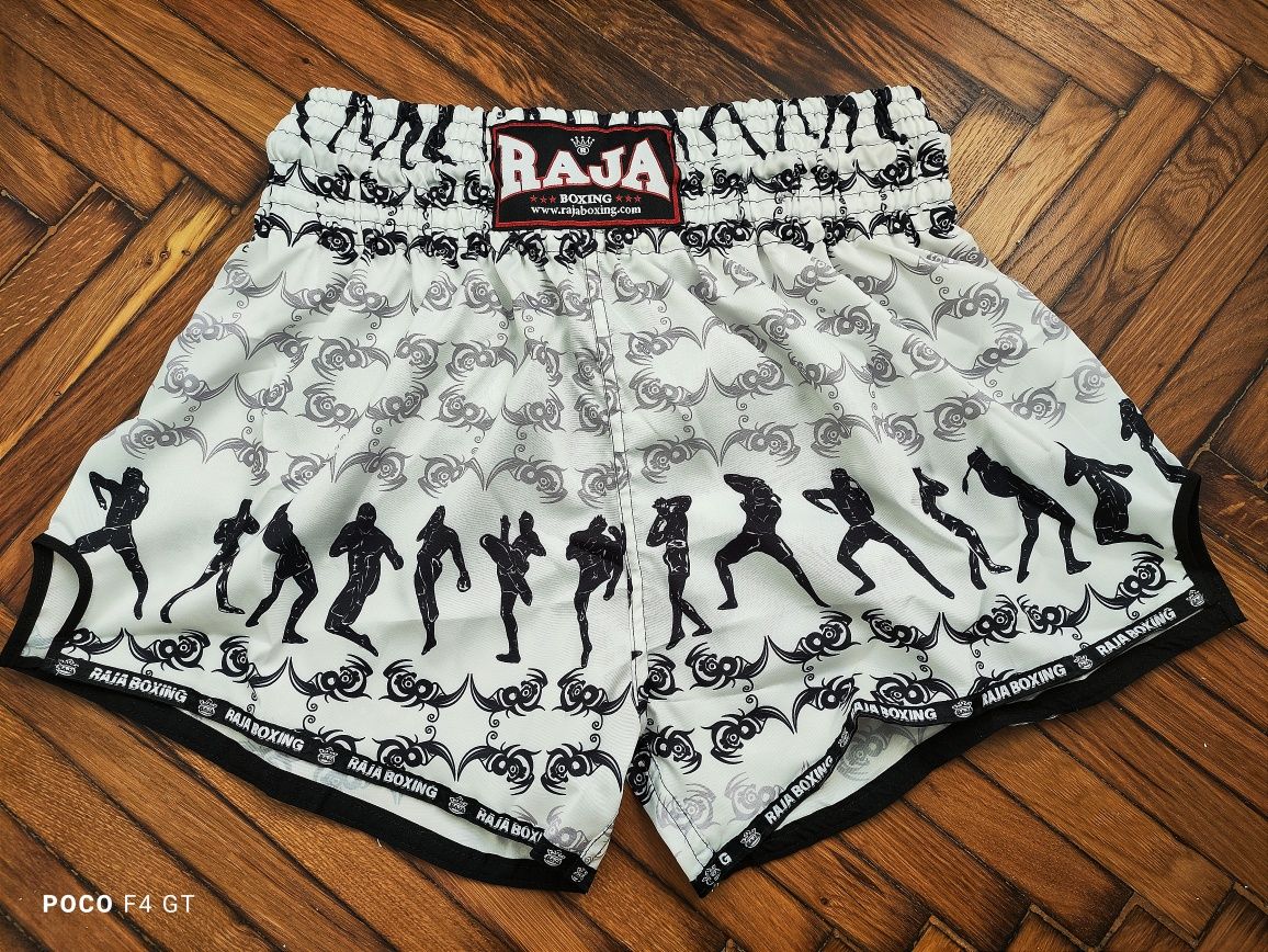 Șort short pantaloni scurți Muay Thai Kickboxing Raja Boxing M-L