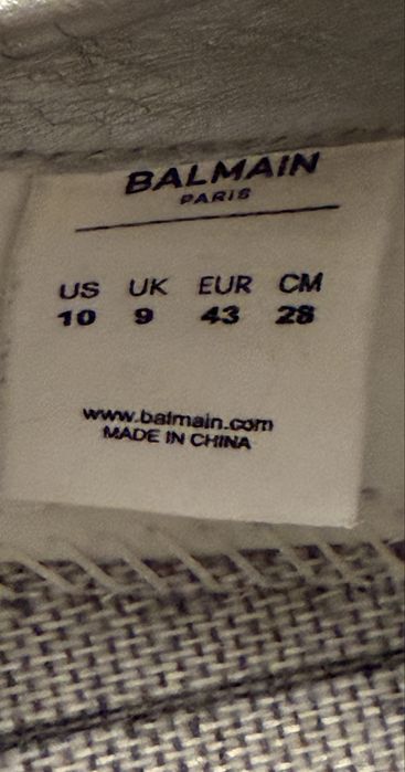 Adidasi B-bold sneakers in white balmain 43