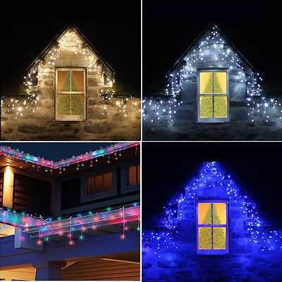 Instalatii turturi 30m perdea franjurata LED, 4 nuante disponibile