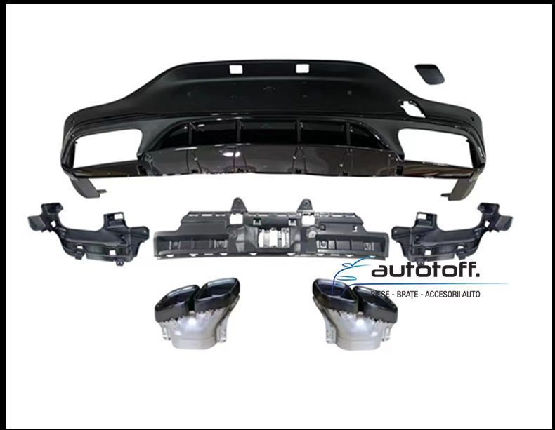 Difuzor bara spate Mercedes GLC Coupe C253 Facelift (2019+) Black Look AMG