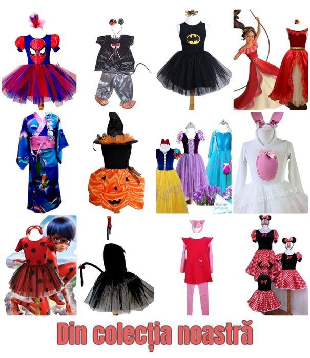 Rochiță fulg de nea costum serbare rochiță alba fete 4,5,6,7 ani