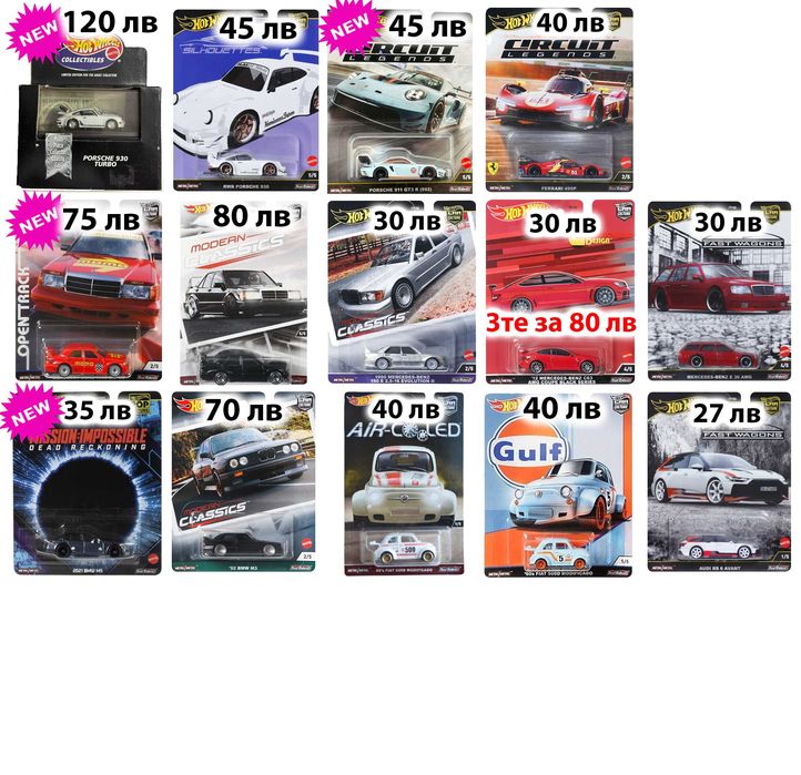 Хот Уилс Hot Wheels RLC, Fast Furious, Car Culture, Boulevard, Formula