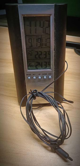 Statie meteo de interior, Fiesta, FSTT04B, Termometru cu afisaj LCD