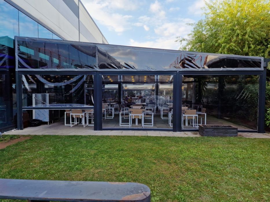 Inchidere terase , foisor , balcon cu Folie Pvc Transparenta  0.8