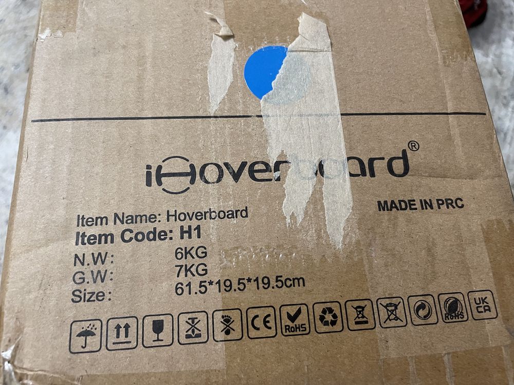 Hoverboard H1 Albastru 6,5 Inch Nou