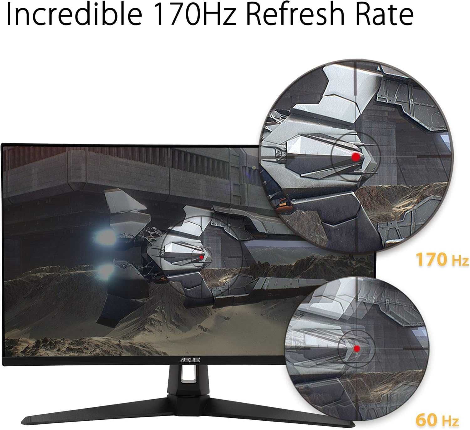 Продавам монитор ASUS VG27AQ1A – 27", QHD, 165Hz, IPS