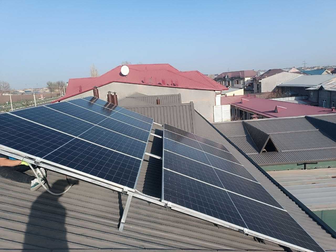 Quyosh panel podkluch ustanovka - установка солнечных панелей