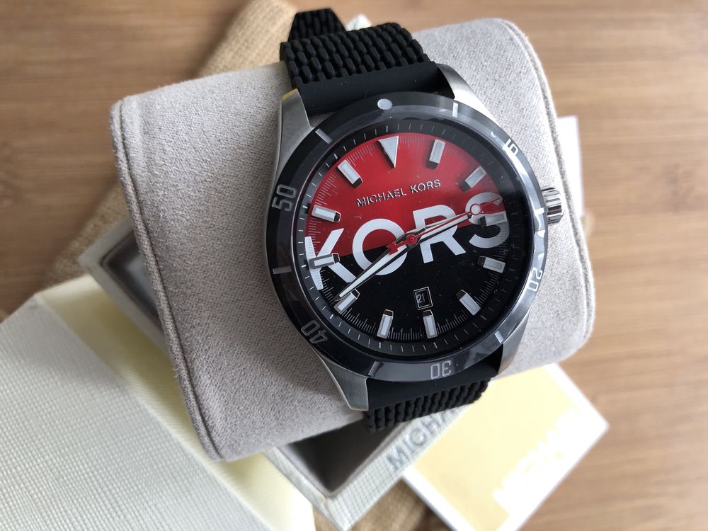 Ceas Michael Kors barbatesc curea de silicon 44mm diametrul