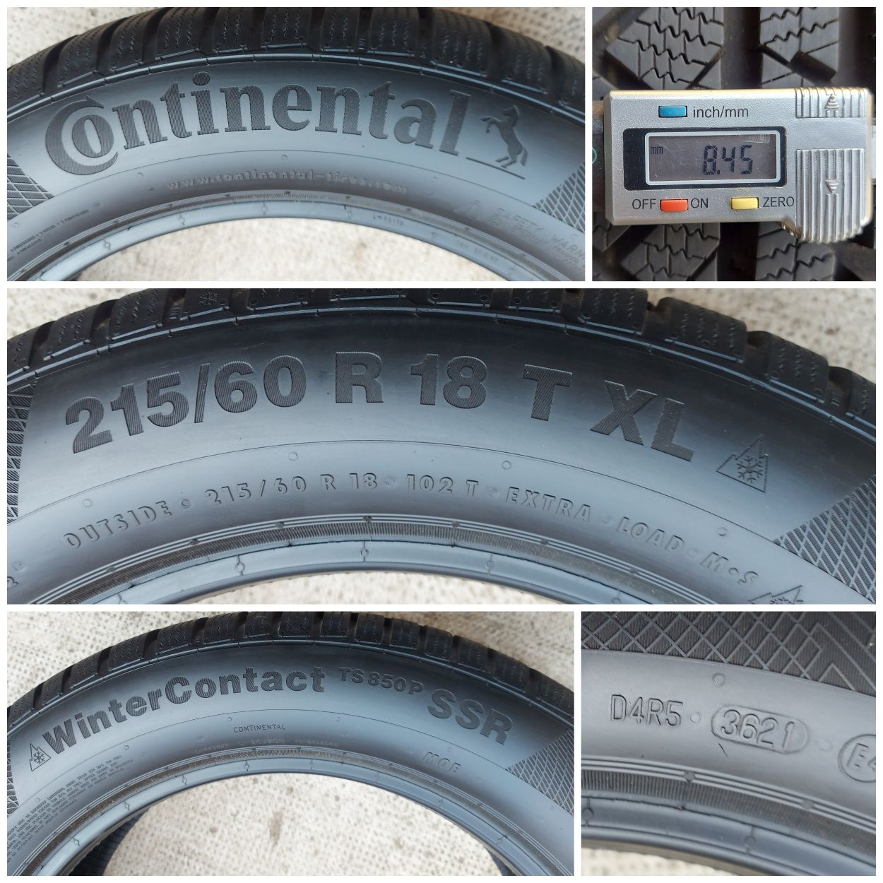 O bucată 225/215 60/50 R18 M+S iarnă - una Continental Bridgestone