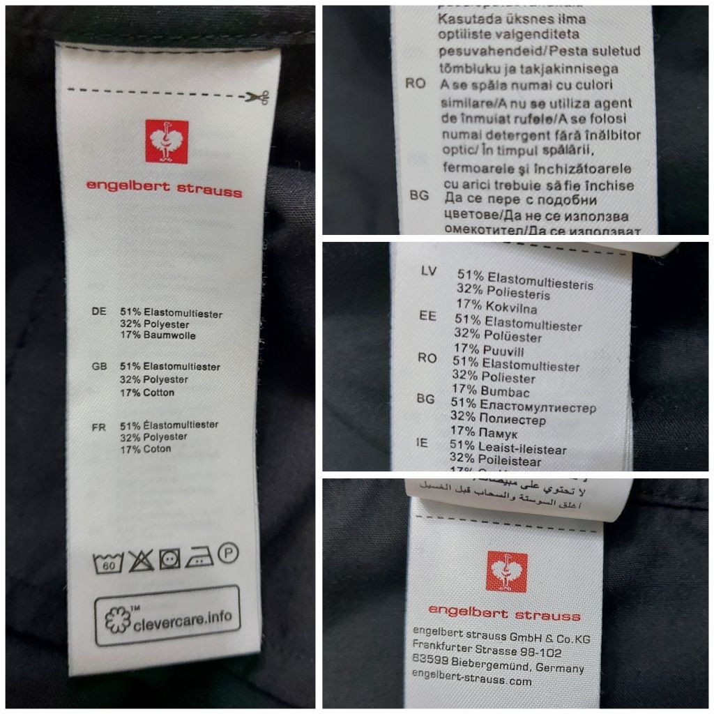 Pantaloni noi Engelbert Strauss Stretch Cordura, elastici, mărimea 46