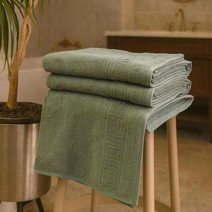 Хавлиена кърпа за баня, хавлия, 70 х 140 см, гръцки десен, 3 цвята