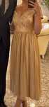 Vand rochie midi nude cu insertii