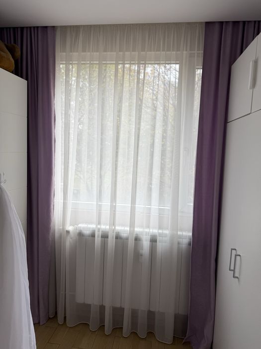 Лилави завеси плътни