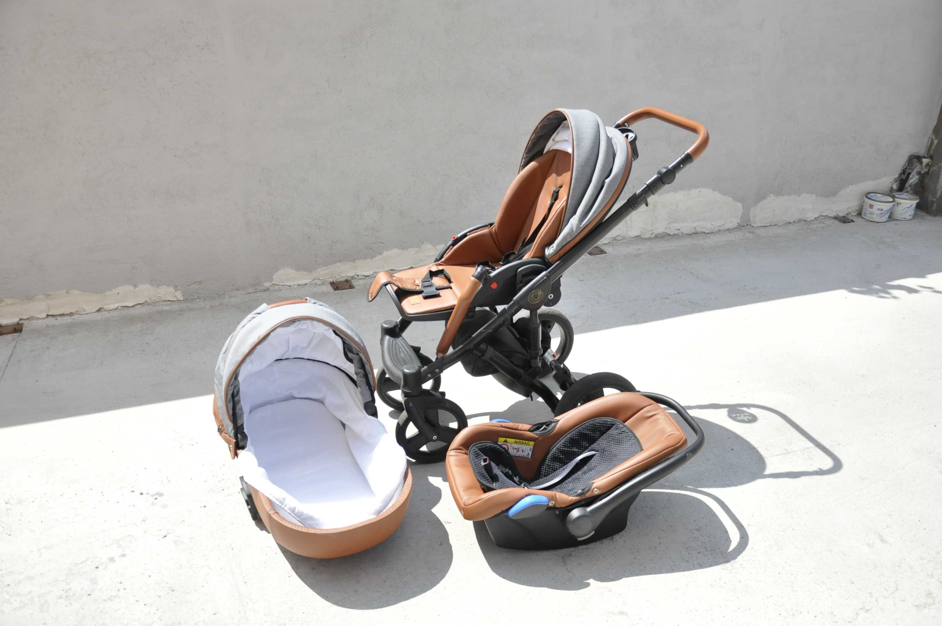 Бебешка Количка 3 в 1 Krausman, Nexxo Orange