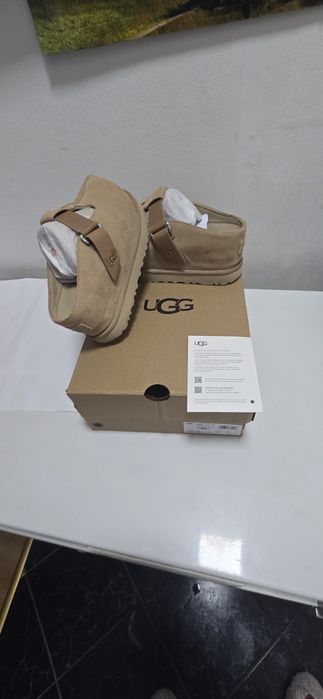 UGG saboți din piele întoarsă