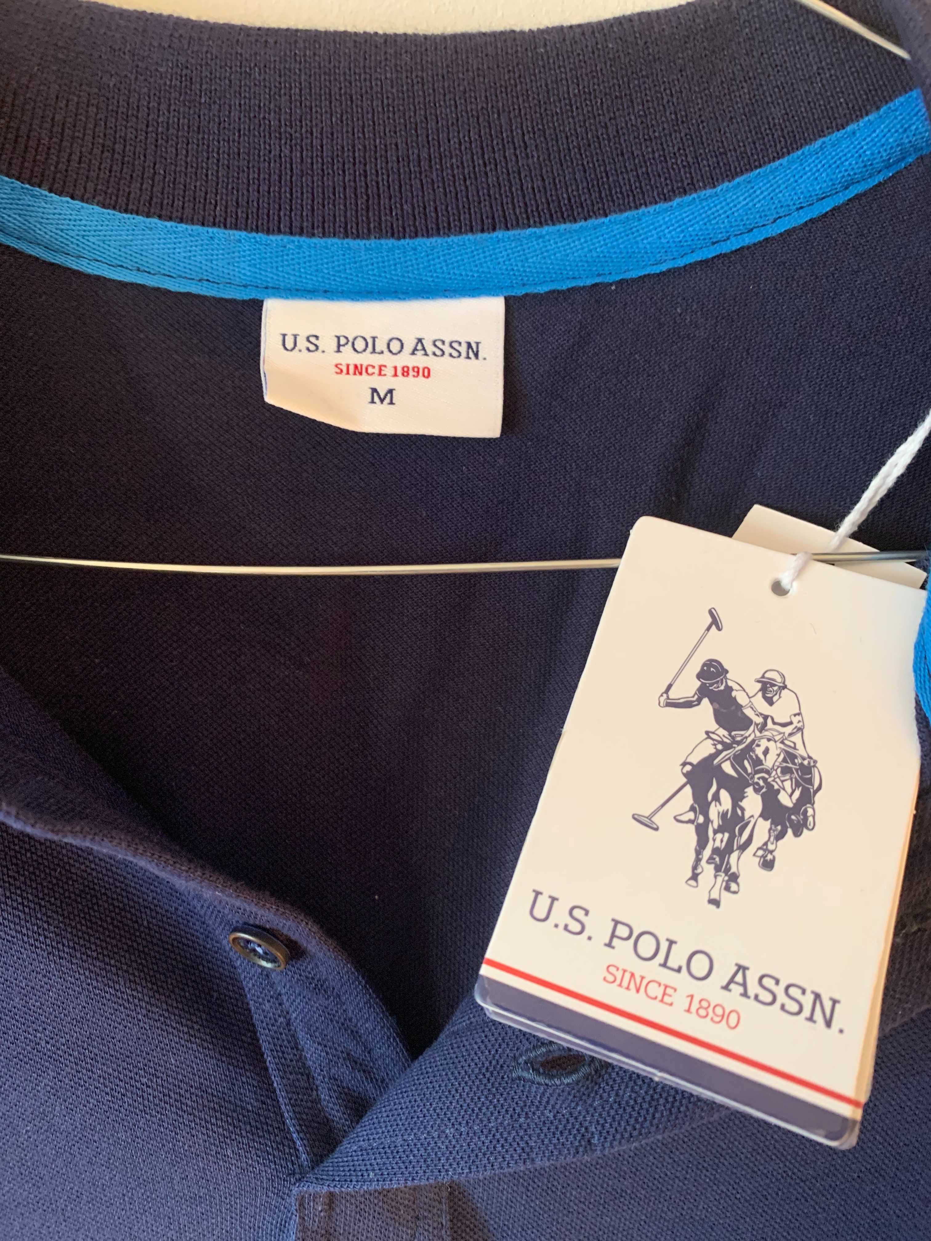 Мъжка тениска с яка US POLO