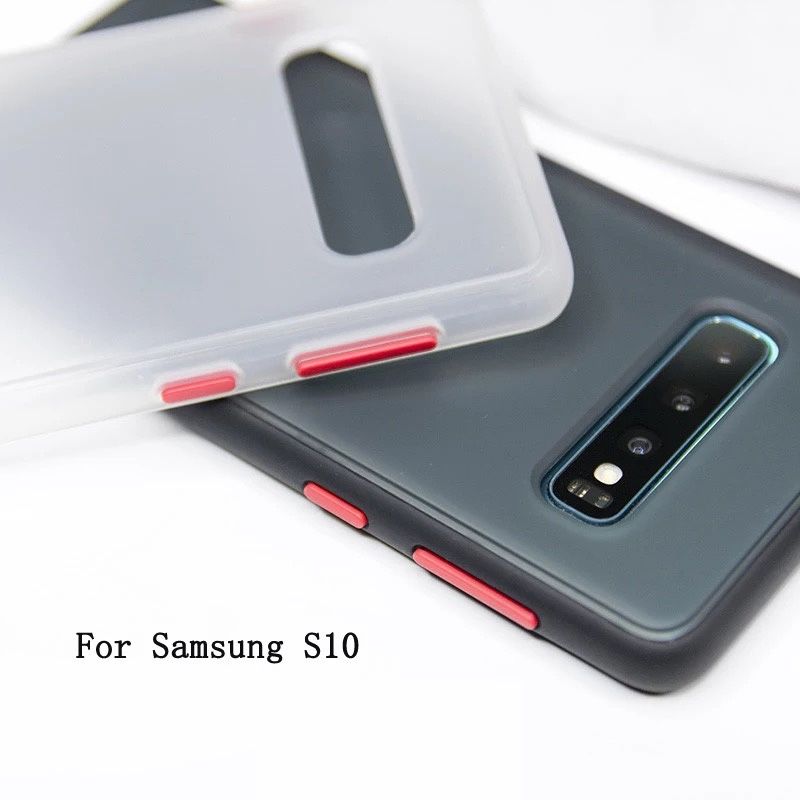 Samsung S10 S10 PLUS - Husa Silicon Margine TPU SPate Plastic Slim 0,5
