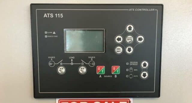 ats panel - automatizare generator de curent 125 amperi, 80 kva