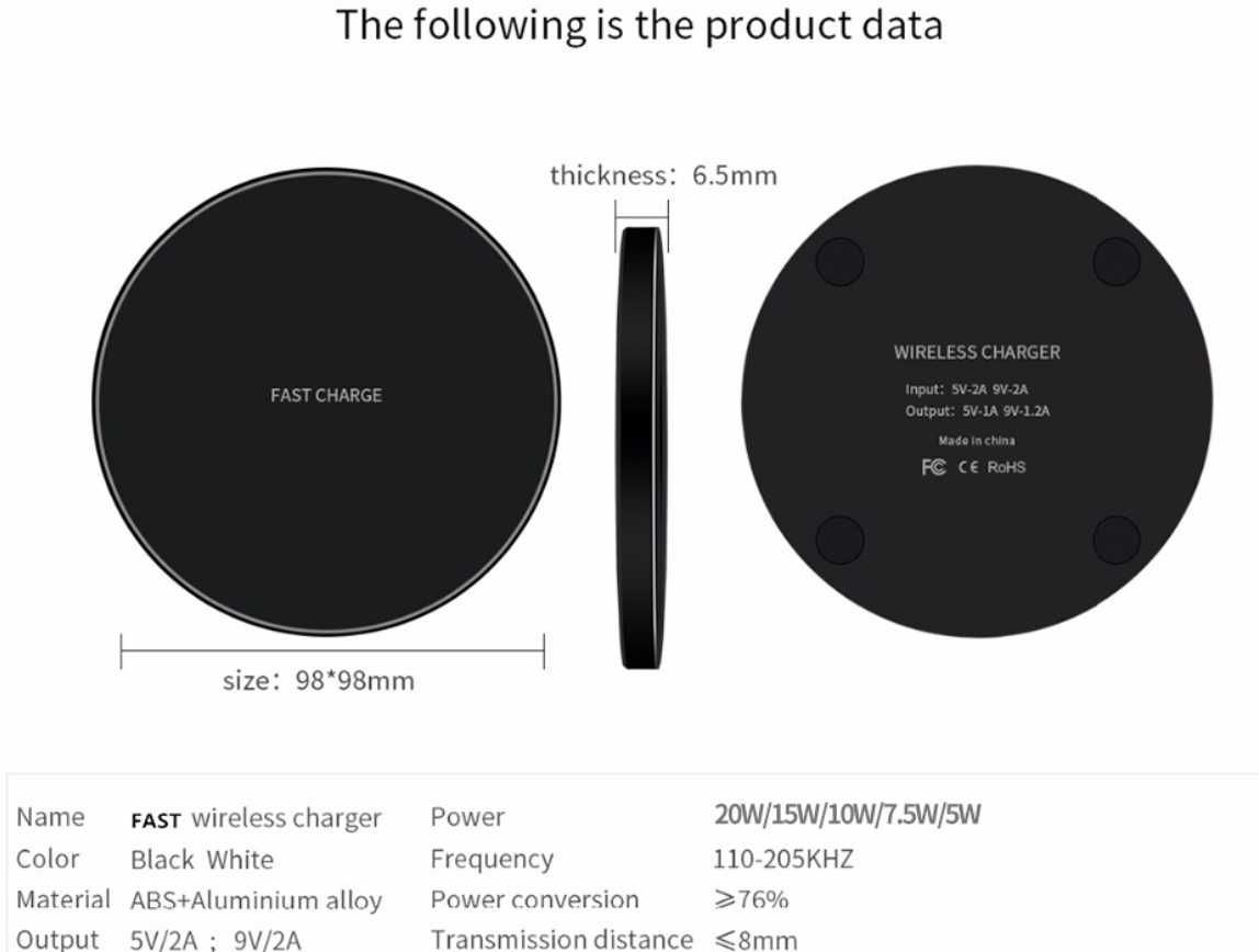 incarcator wireless  20w