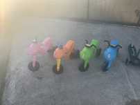 Motoreta de impins cu picioarele