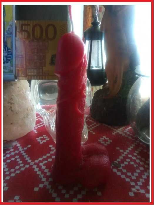 INEDIT Lumanare forma BARBAT FEMEIE CRANIU (pt ritualuri,magie,vraji)