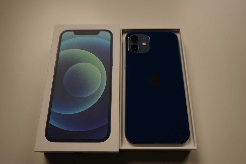 Telefon mobil Apple iPhone 12, 64GB, 5G, Albastru ,Stare Excelenta