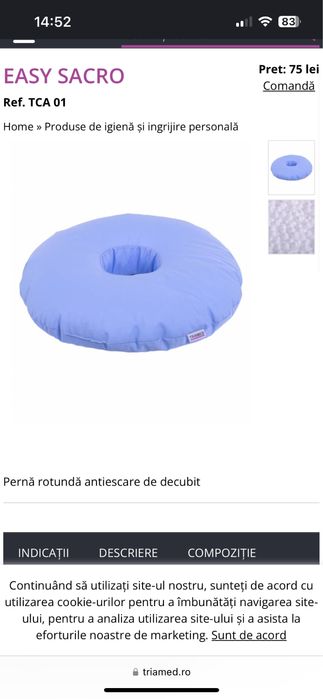 Perna rotunda antiescare de decubit