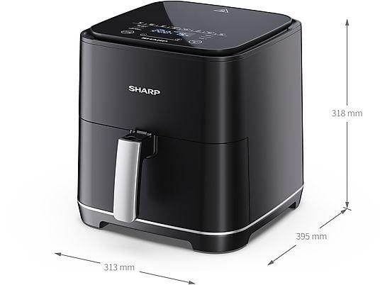 Нов фритюрник с горещ въздух Air Fryer Sharp 5.5 литра
