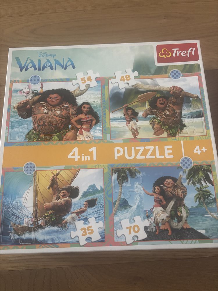 Puzzle 4 in 1 Trefl Moana/Vaiana 4+