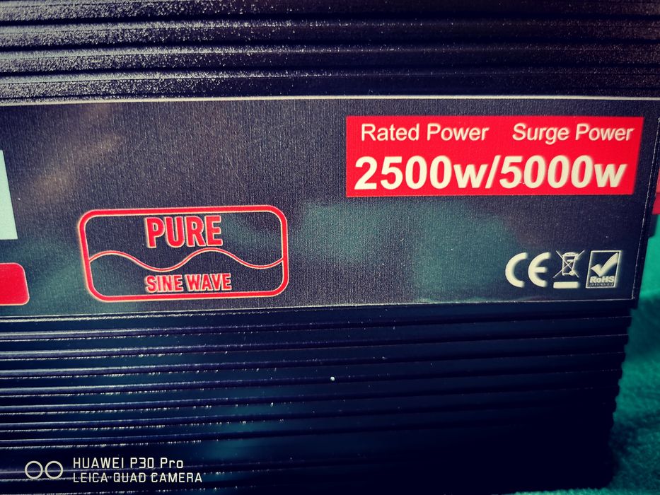 Инвертор НЕМСКИ 2500w - 5000w 12v - 220v ПЪЛНА СИНУСОИДА солар кемпер