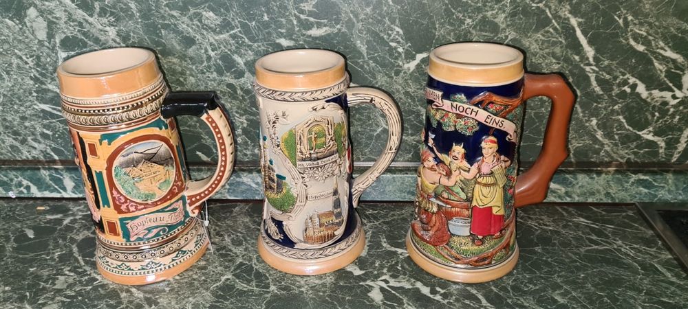 Пивная керамическая кружка