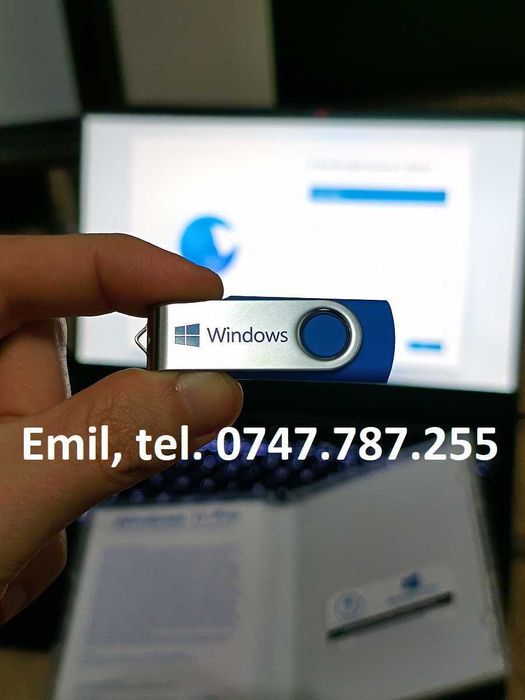 Stick bootabil instalare Windows 7, 8, 10 sau 11 cu licență originală!