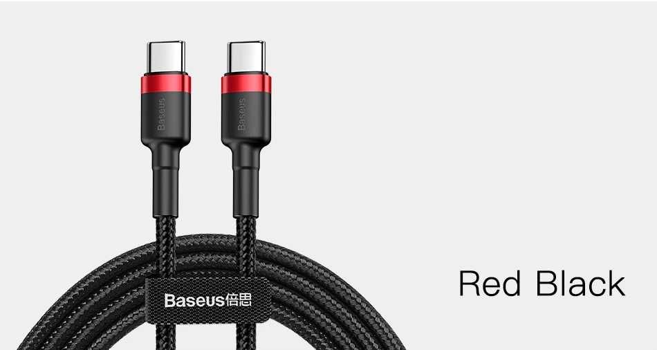 НОВИ! Baseus USB-C кабели 1м. с текстилна оплетка