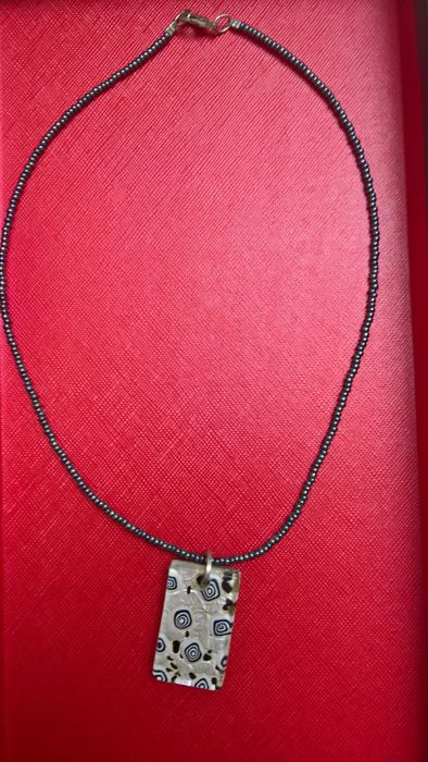 Colier cu pandativ  din sticla Murano