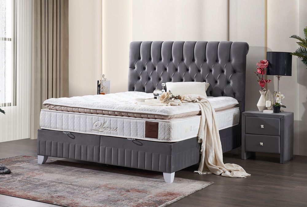 Тапицирано легло Lexus Сиво