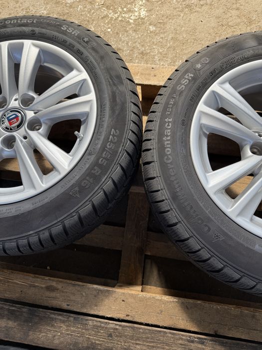 Jante aluminiu originale BMW style 656 cu anvelope de iarna 225/55 R16